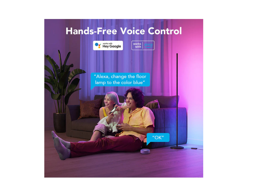 Govee RGBICW Smart Corner Floor Lamp - Same Day Delivery in Qatar Govee RGBICW Smart Corner Floor Lamp - Same Day Delivery in Qatar
